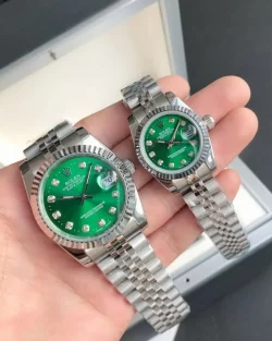 Rolex Datejust Green Dial Diamond Markers