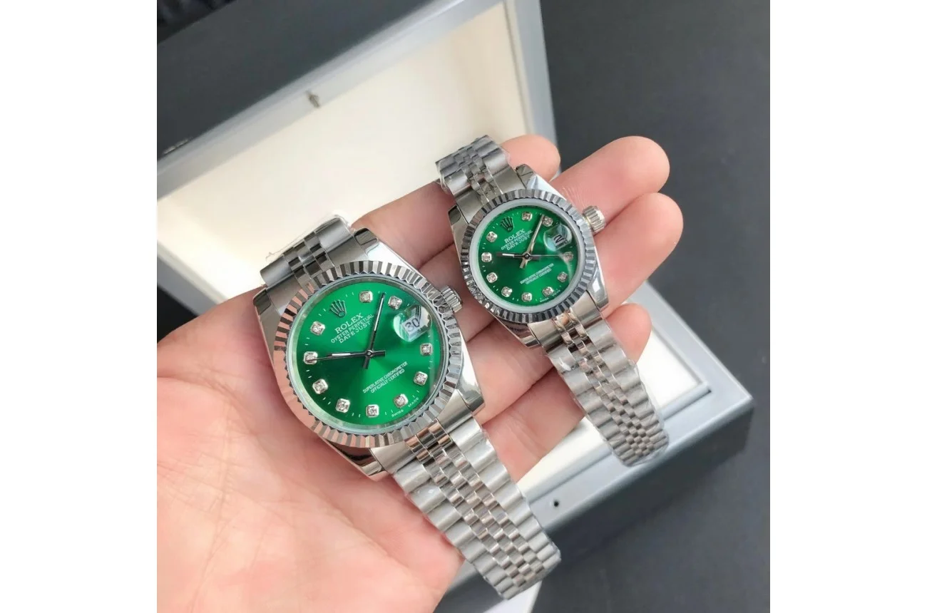 Rolex Datejust Green Dial Diamond Markers Rolex Datejust Green Dial Diamond Markers
