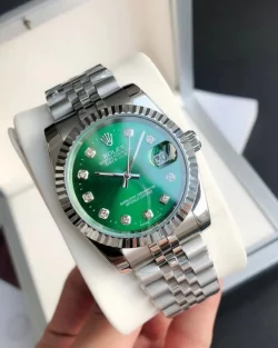 Rolex Datejust Green Dial Diamond Markers