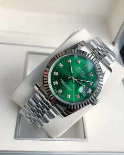 Rolex Datejust Green Dial Diamond Markers