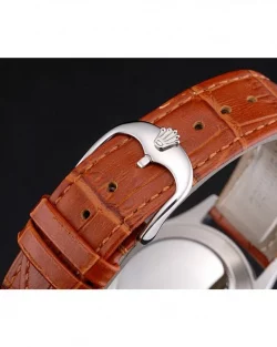 Rolex Datejust REP016817 Blue Dial Brown Leather 38mm