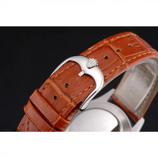 Rolex Datejust REP016817 Blue Dial Brown Leather 38mm