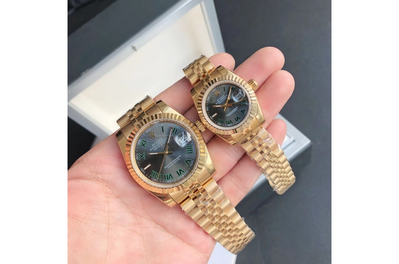 Rolex Datejust Rose Gold Grey Dial Roman Markers Rolex Datejust Rose Gold Grey Dial Roman Markers
