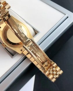 Rolex Datejust Rose Gold Grey Dial Roman Markers