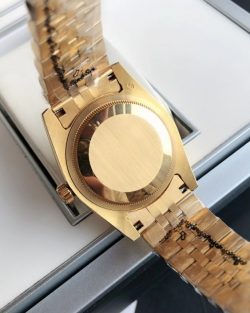 Rolex Datejust Rose Gold Grey Dial Roman Markers
