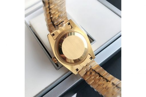 Rolex Datejust Rose Gold Grey Dial Roman Markers