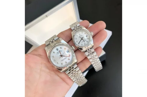 Rolex Datejust Silver Dial Diamond Markers