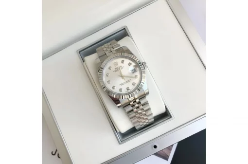 Rolex Datejust Silver Dial Diamond Markers