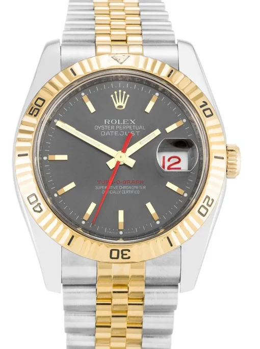 Rolex Datejust Turn-O-Graph 116263 Grey Dial