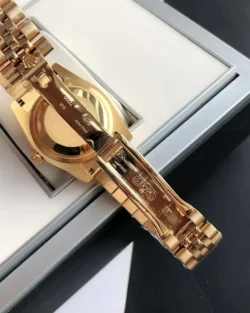 Rolex Datejust White Dial Diamond Markers Rose Gold