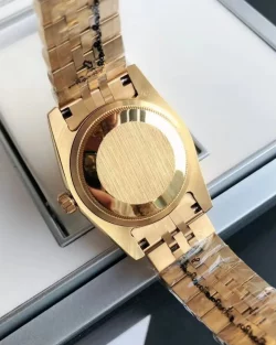 Rolex Datejust White Dial Diamond Markers Rose Gold
