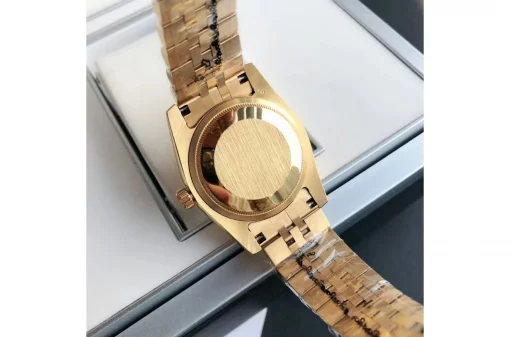 Rolex Datejust White Dial Diamond Markers Rose Gold