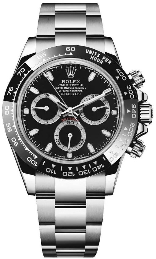 Rolex Daytona 116500LN Black Dial 40mm Reverse Panda