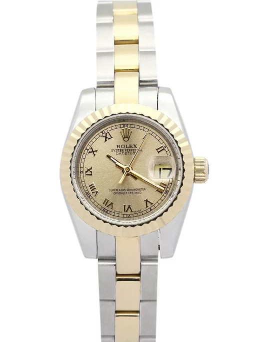 Rolex Lady-Datejust 179163 Yellow Gold Dial