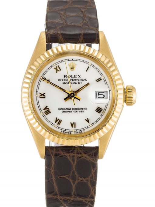 Rolex Lady Datejust 6916 White Dial 26mm