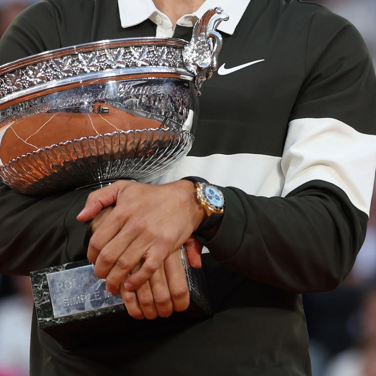 Spotted Carlos Alcaraz Rolex Daytona Turquoise dial Winner Roland Garros 2025 5 Spotted Carlos Alcaraz Rolex Daytona Turquoise dial Winner Roland Garros 2025 5