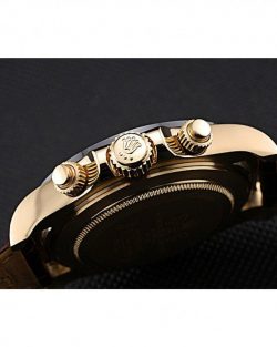 Rolex Cosmograph Daytona Gold Case White Dial Brown Leather Bracelet 62263310
