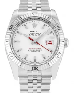 Rolex Datejust Turn O Graph 116264 White Dial 36mm