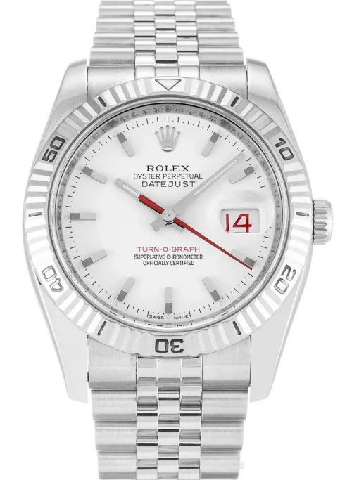 Rolex Datejust Turn O Graph 116264 White Dial 36mm