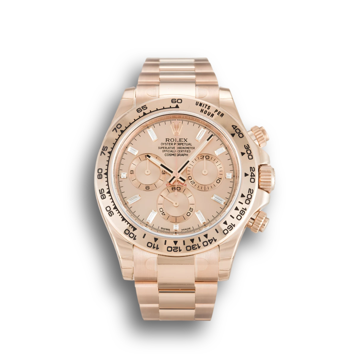Rolex Daytona 116505 Rose Diamond Baguette Dial 40mm Rolex Daytona 116505 Rose Diamond Baguette Dial 40mm