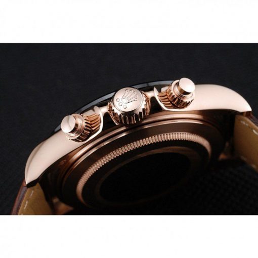Rolex Daytona 1454243 Brown Dial Rose Gold Case Brown Leather Bracelet 39mm