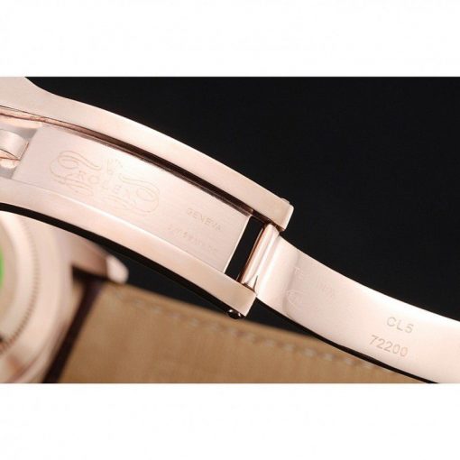 Rolex Daytona 1454243 Brown Dial Rose Gold Case Brown Leather Bracelet 39mm