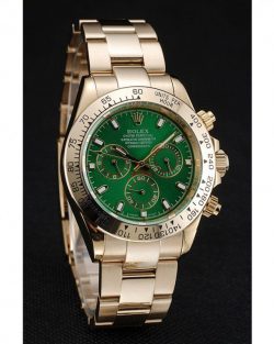 Rolex Daytona 1454244 Green Dial Rose Gold Case And Bracelet 39mm03