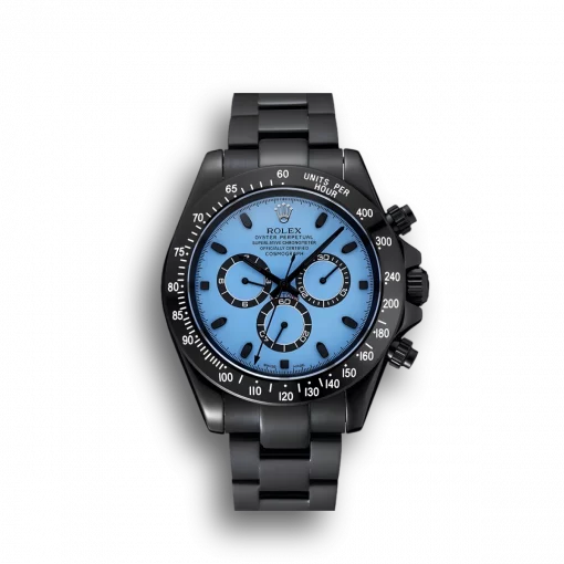 Rolex Daytona 1454250 Blue And Black Dial Black Stainless Steel Case And Bracelet 42mm