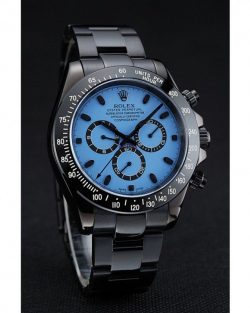 Rolex Daytona 1454250 Blue And Black Dial Black Stainless Steel Case And Bracelet 42mm03