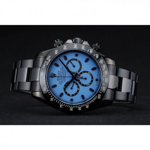 Rolex Daytona 1454250 Blue And Black Dial Black Stainless Steel Case And Bracelet 42mm