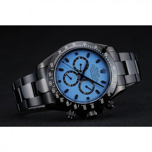 Rolex Daytona 1454250 Blue And Black Dial Black Stainless Steel Case And Bracelet 42mm