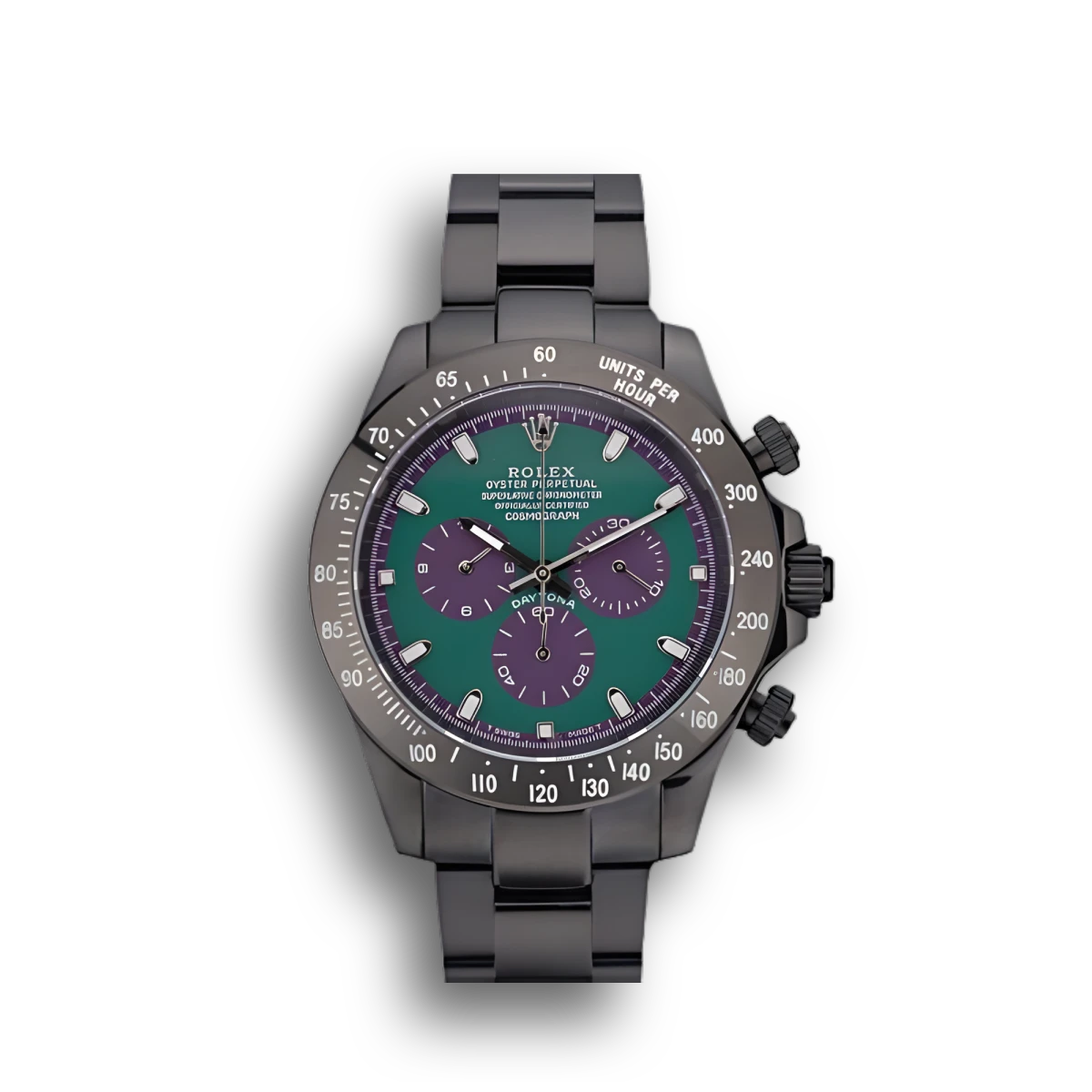 Rolex Daytona 80246 Black Stainless Steel Strap Green Dial 42mm Rolex Daytona 80246 Black Stainless Steel Strap Green Dial 42mm