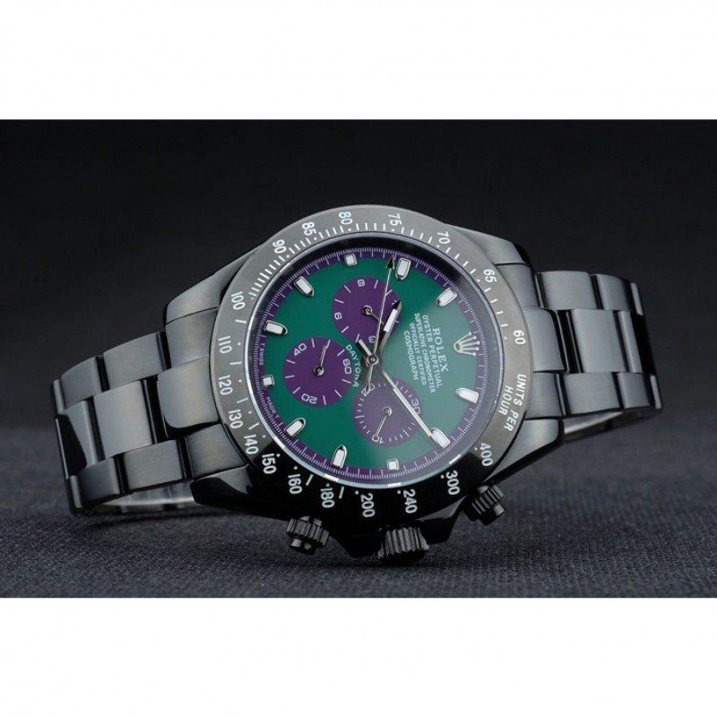 Rolex Daytona 80246 Black Stainless Steel Strap Green Dial 42mm04 Rolex Daytona 80246 Black Stainless Steel Strap Green Dial 42mm04