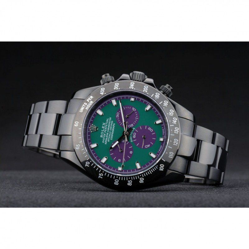 Rolex Daytona 80246 Black Stainless Steel Strap Green Dial 42mm05 Rolex Daytona 80246 Black Stainless Steel Strap Green Dial 42mm05
