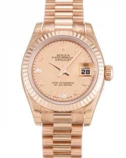Rolex Lady Datejust 179175F Mother of Pearl Goldust Dial 26mm