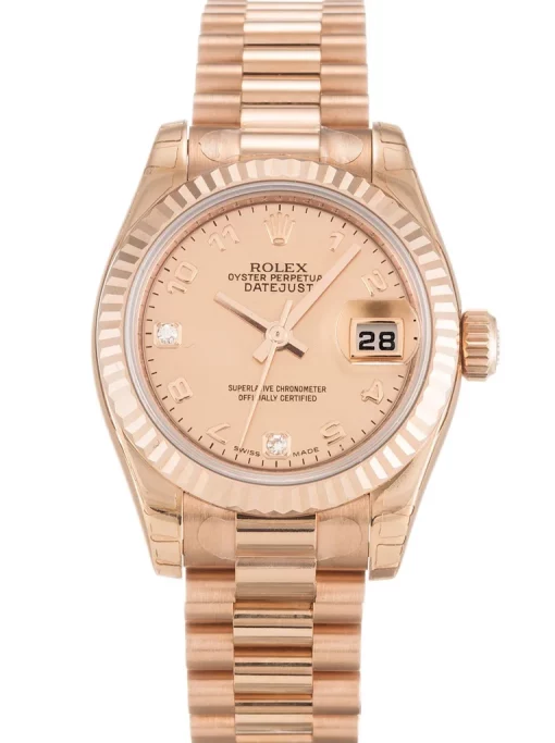 Rolex Lady Datejust 179175F Mother of Pearl Goldust Dial 26mm