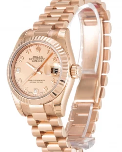 Rolex Lady Datejust 179175F Mother of Pearl Goldust Dial 26mm