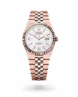 Rolex Land Dweller 127235 Intense White Everose Gold 36mm