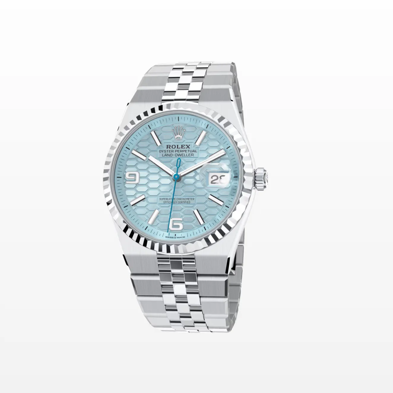 Rolex Land Dweller 127236 Ice Blue Dial 36mm Rolex Land Dweller 127236 Ice Blue Dial 36mm