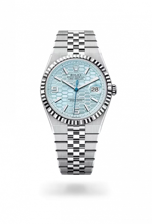 Rolex Land Dweller 127336 Ice Blue Platinum 40mm
