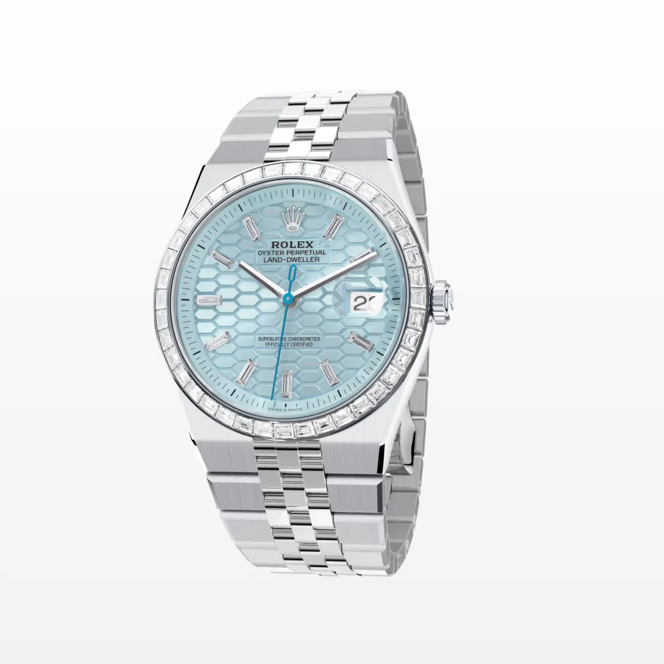 Rolex Land Dweller 127386TBR Ice Blue Diamond 40mm Rolex Land Dweller 127386TBR Ice Blue Diamond 40mm