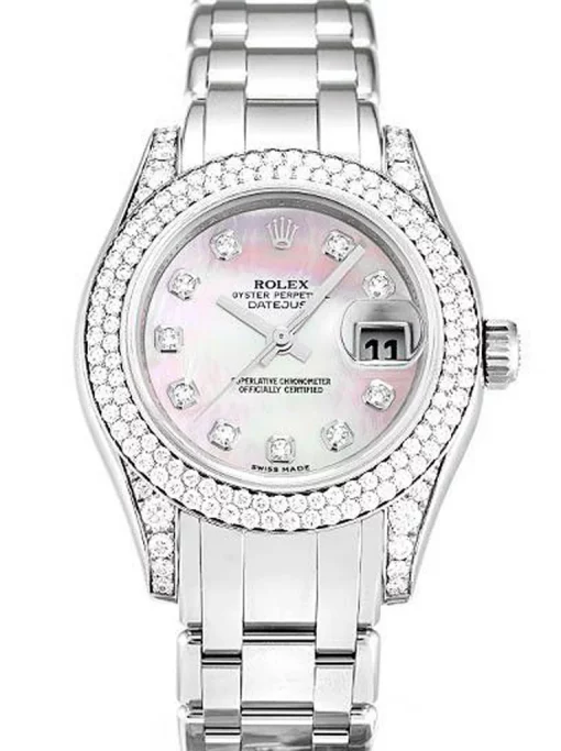 Rolex Pearlmaster 80359 Mother of Pearl Pink Dial 36mm