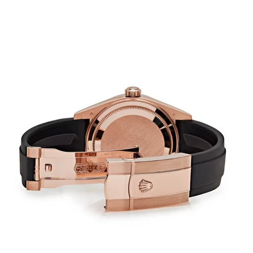 Rolex Sky Dweller 326235 Black Dial 42mm Rose Gold Rubber Strap