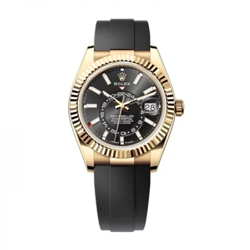 Rolex Sky Dweller 336238 Bright Black Dial 42mm Oysterflex