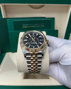 Rolex Sky Dweller 336933 Bright Black Dial 42mm Jubilee