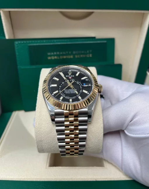 Rolex Sky Dweller 336933 Bright Black Dial 42mm Jubilee