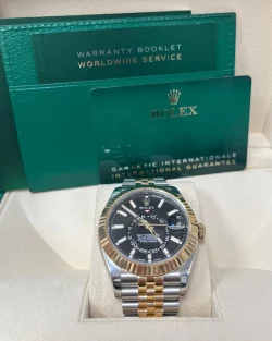 Rolex Sky Dweller 336933 Bright Black Dial 42mm Jubilee