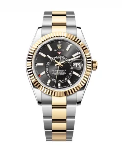 Rolex Sky Dweller 336933 Bright Black Dial 42mm Oyster Band