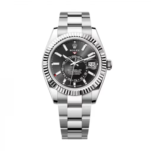 Rolex Sky Dweller 336934 Bright Black Dial 42mm Oyster Band